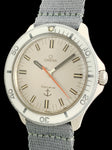 1969 Omega Genève Admiralty Silver Dial White Ghost Bezel 135.042
