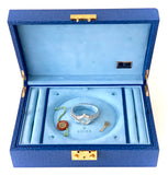 2000 Ladies Rolex Datejust 26 Platinum President Glacier Blue Dial 79166