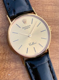 1973 Rolex Geneve Cellini 18k Gold 24mm Ladies Dress Model 3810