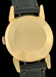 1940's LeCoultre Powermatic 14k Gold Black Gilt Dial Horn Lugs 2705