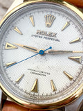 1953 Rolex Oyster Perpetual Textured Waffle Honeycomb Dial 6286