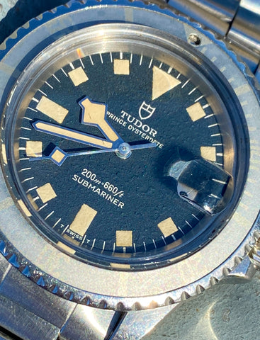 1970 Tudor Prince Oysterdate Submariner Snowflake Blue Dial Ghost Bezel 7021/0