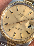 1970 Rolex Oyster Perpetual Date 2-Tone 18k & Steel Oyster Bracalet 1505