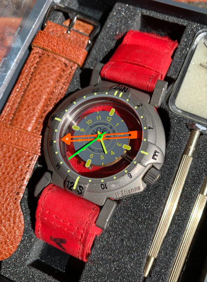 1989 Yema Bipole Duopoly Titanium Transantarctic Expedition Watch Complete Set