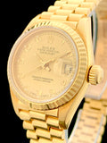 1989 Rolex 18k Gold Oyster Perpetual Datejust President 69178