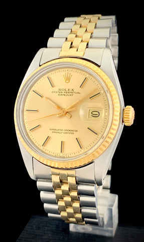 1977 Rolex OP Datejust 2-Tone 18K/14K Gold & Steel Sigma Dial 1601