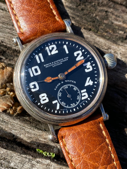 1918 Zenith Birch & Gaydon Land & Water WW1 Military Trench Watch