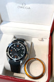 2011 Omega Seamaster Planet Ocean Co-Axial 2 Bezels Box & Papers