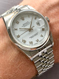 1991 Rolex Datejust 36mm White Dial Jubilee Bracelet 16200