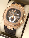 2011 Patek Philippe Nautilus Chronograph 18k Rose Gold 5980R-001 Box & Papers