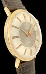 1970's 14k Gold LeCoultre Memovox Speedbeat Auto Alarm Cal 916