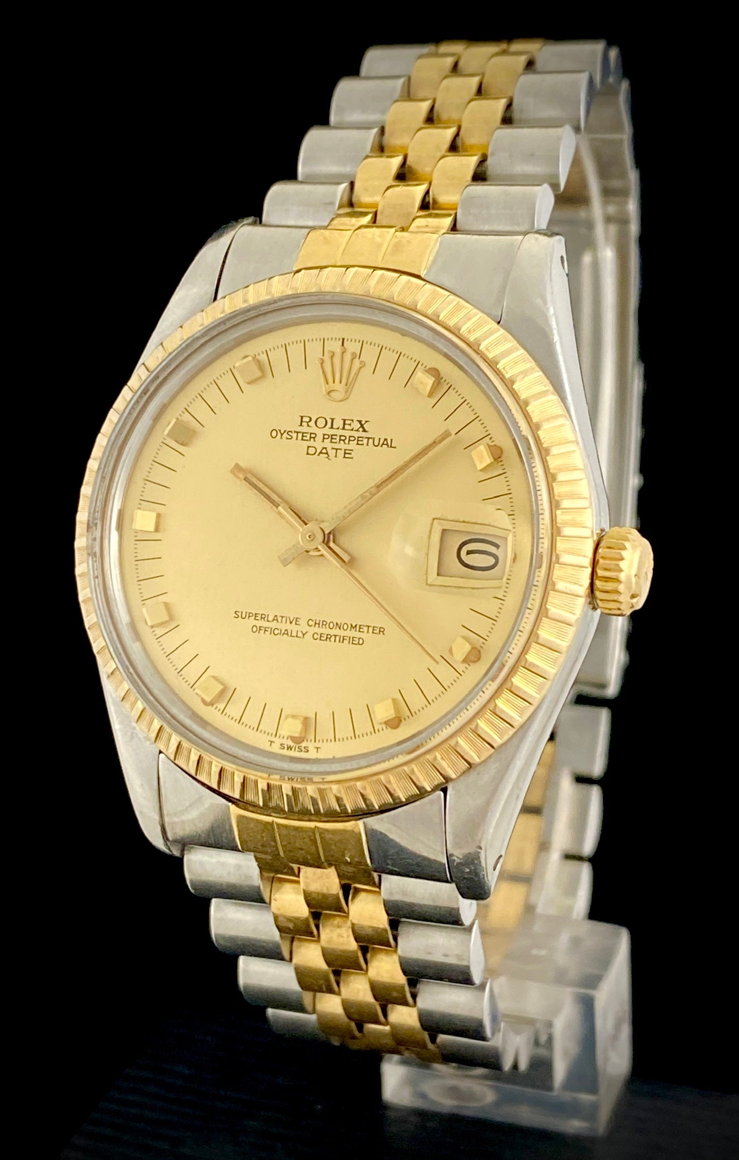 For Sale To Buy 1983 Rolex Oyster Perpetual Date Two Tone 18k Gold