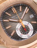 2011 Patek Philippe Nautilus Chronograph 18k Rose Gold 5980R-001 Box & Papers