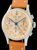 Incredible 1940's Gallet Triple-Date Chronograph Tropic Dial 36373