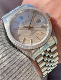 1991 Rolex Datejust 36 Tapestry Dial On Jubilee Bracelet 16220