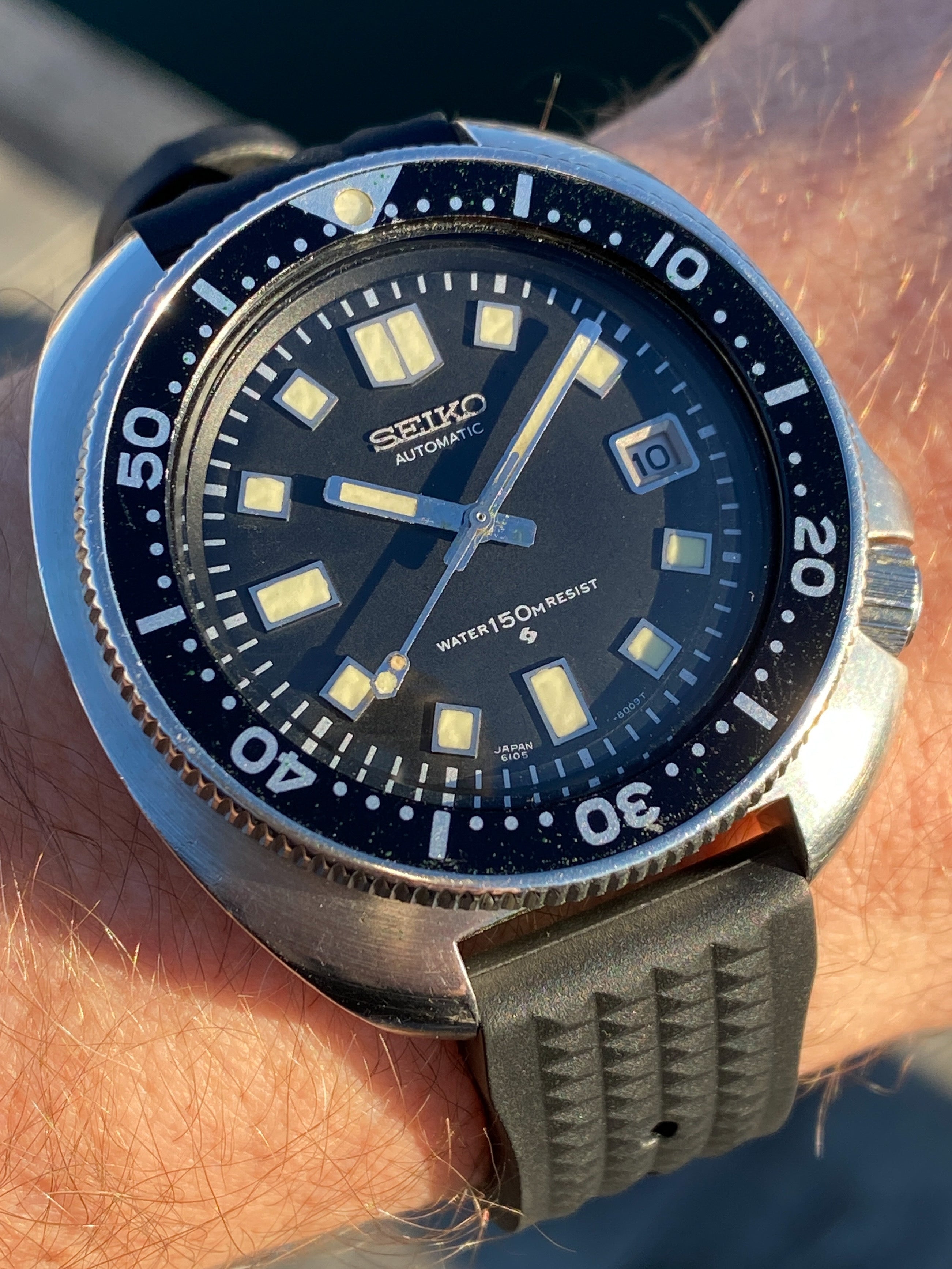 For Sale 1973 Seiko Automatic Dive Water Resistant 150m Captain 