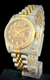 1990 Ladies Rolex Datejust Factory Diamond Tropic Dial 69173