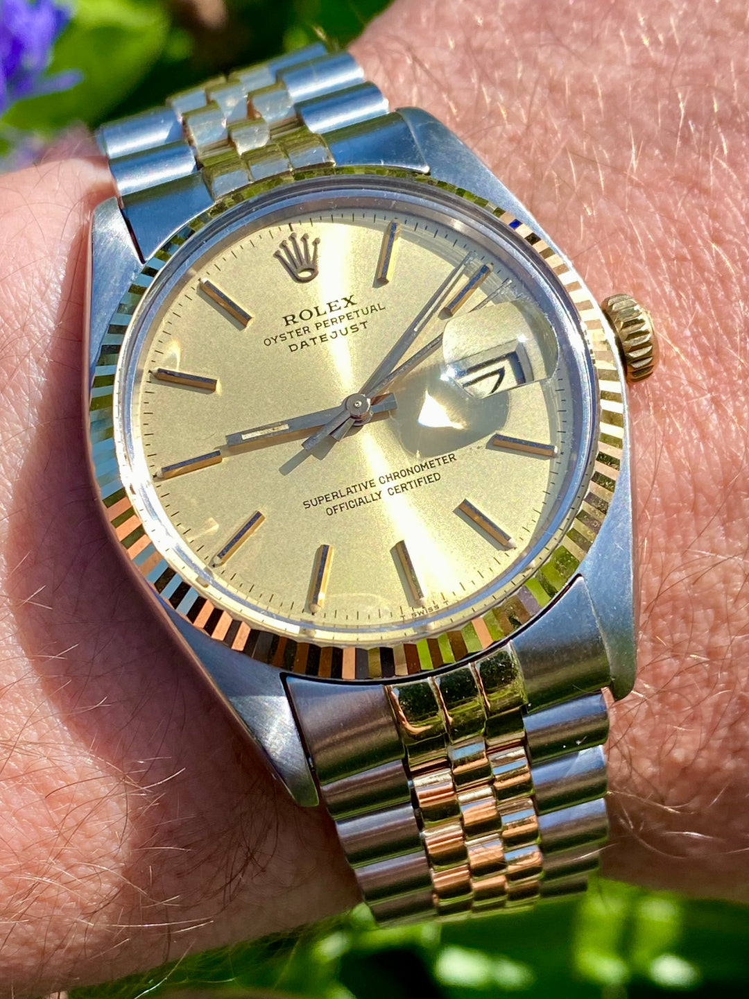 Rolex two tone oyster perpetual hotsell