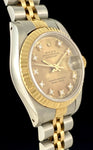 1990 Ladies Rolex Datejust Factory Diamond Tropic Dial 69173