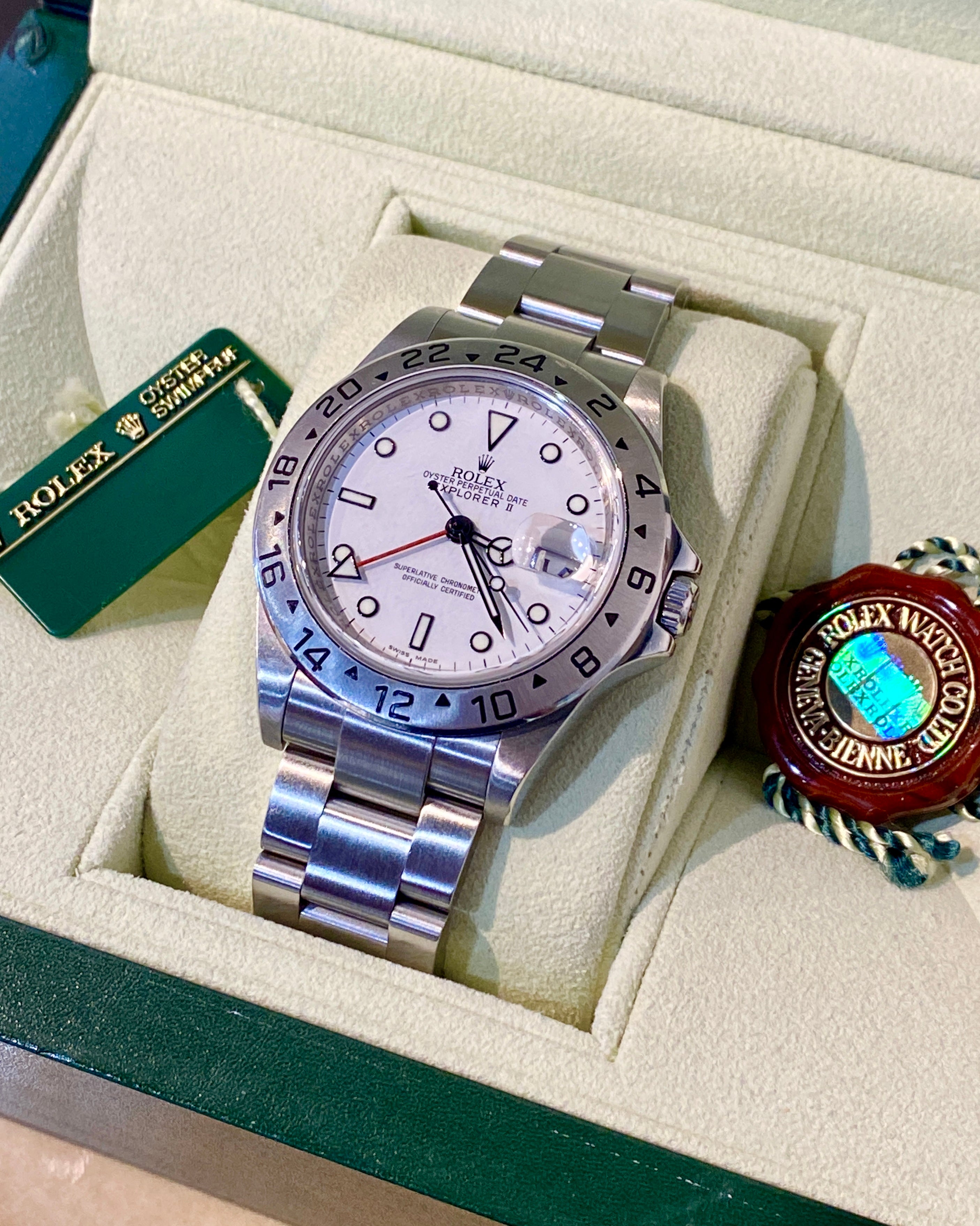 ROLEX エクスプローラーII BOX ロレックス エクスプローラーⅡ 1998年製 Ref.16570 ブラック