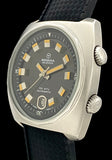 1969 Rodania Super Compressor Dive Watch Stainless Steel 2307.2