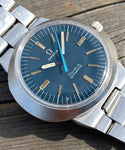 1969 Omega Geneve Dynamic Blue Dial Stainless Steel Bracelet 135.033
