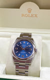 2010 Rolex Oyster Perpetual Air-King Blue "Explorer" Style Dial 114200