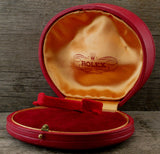 Rolex Oyster Style Vintage Red Watch Box $349