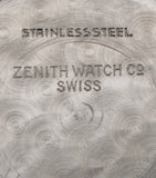 Zenith Military Style  Black Dial Stainless Steel SOLD