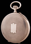 1917 Longines Pocket Watch Red 12 in Silver  SOLD