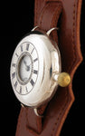 Early Omega Half Hunter Silver Trench Art Watch SOLD
