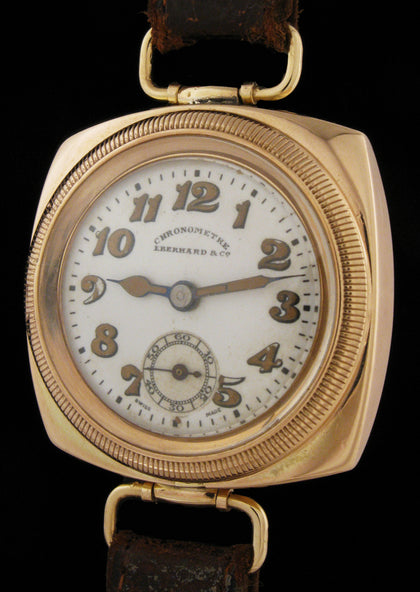Rare Eberhard & Co Hermetic 9K Dustproof  SOLD