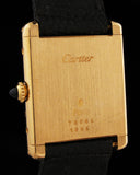 Cartier 18k Gold Tank With Deployant Buckle SOLD