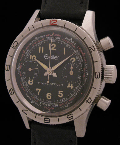 Gallet Flying Officer Aviators Chronograph SOLD