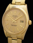 Rolex 14K 15037 Oyster Perpetual Date Full Set SOLD