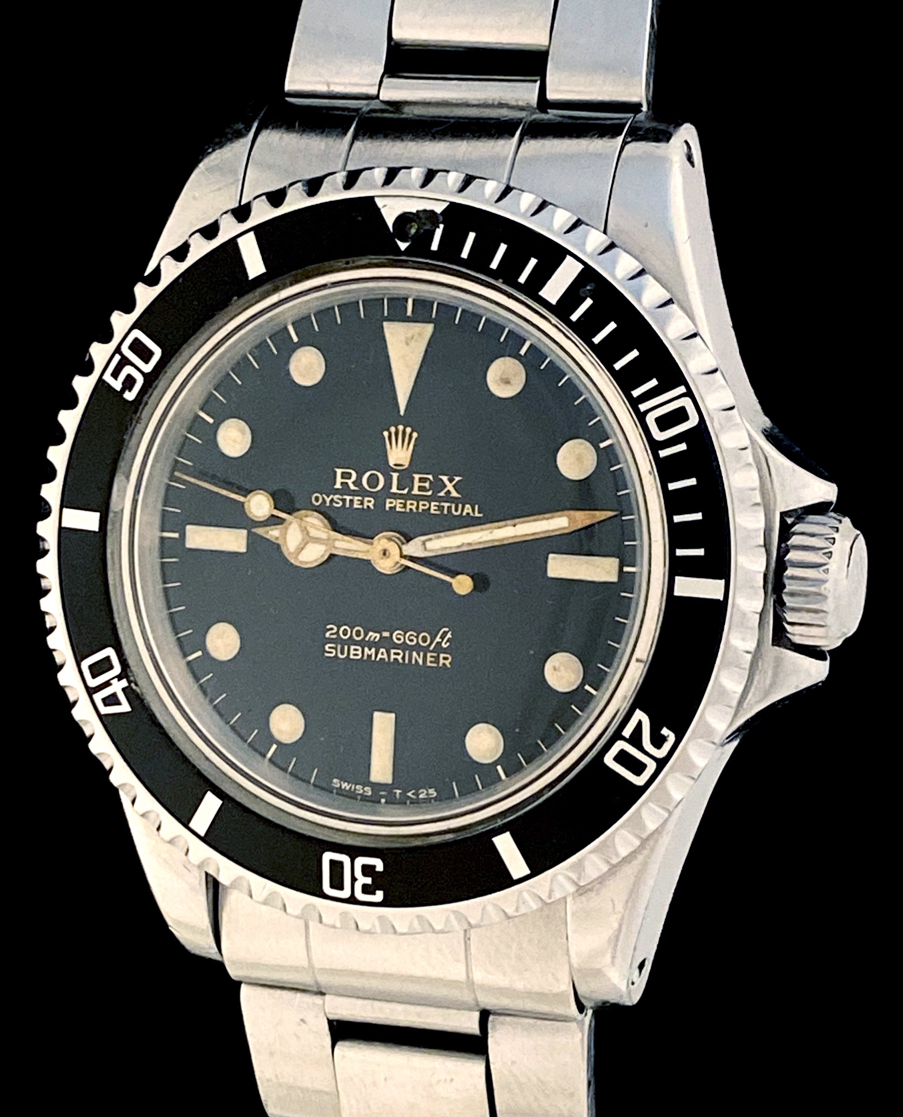 1965 Rolex Submariner 5513 Gilt Gloss Spider Dial Meters First Meticulous Watches