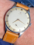 1959 Omega Dress Watch 36mm Case Two-Tone Dial Fancy Markers
