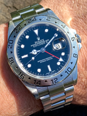 Rolex explorer ii blue dial best sale