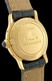 1980's Cartier Ronde 18k Gold Manual Wind Mechanical Paris Dial