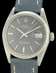 1973 Rolex Datejust 1603 Steel Slate Gray Sigma Dial 18K Markers/Hands