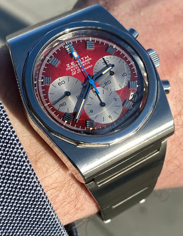 1971 Zenith El Primero Automatic Chronograph Red Dial Stainless