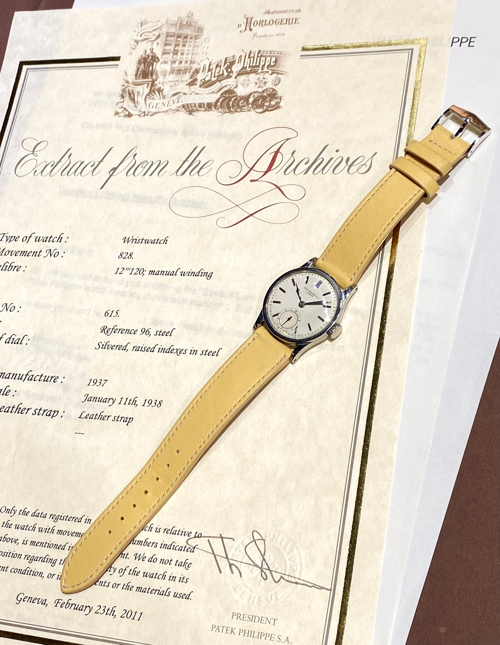 Patek calatrava shop 1937 price