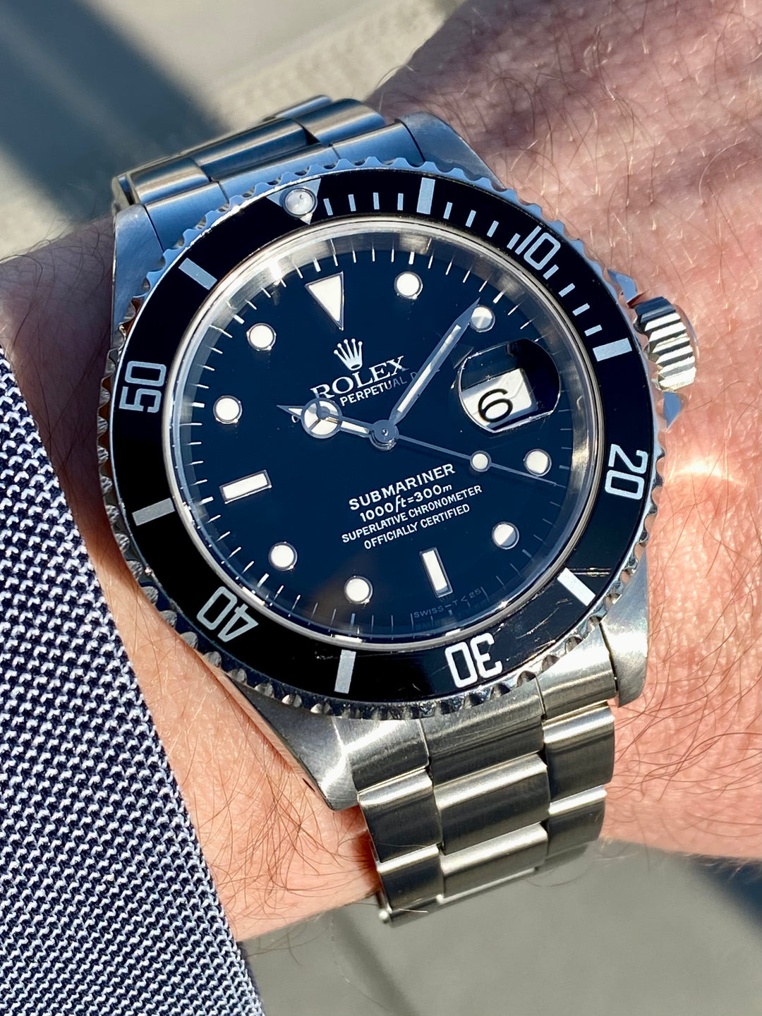 趣味・スポーツ・実用 OYSTER PERPETUAL SUBMARINER 1996 Rolex Oyster Perpetual Date Submariner Stainless Steel