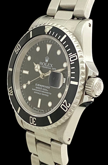 1996 Rolex Oyster Perpetual Date Submariner Stainless Steel 16610