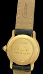1980's Cartier Ronde Paris Dial Mechanical In 18k Yellow Gold