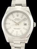 Rolex Datejust II 41mm Silver Dial Stainless Steel Oyster Bracelet 116300