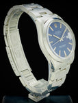 1981 Rolex Oyster Perpetual Date 15000 Quick-Set w/Blue Dial Box & Papers