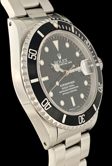 1990 Rolex Oyster Perpetual Submariner Date 16610 Stainless Steel
