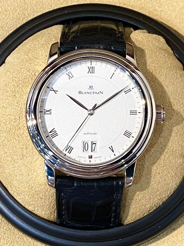 Blancpain Villeret 18k White Gold Grande Date Ultra Slim Automatic