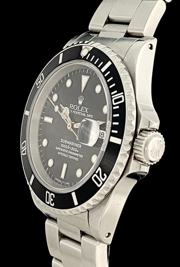 Ｏｙｓｔｅｒ　Ｐｅｒｐｅｔｕａｌ　Ｓｕｂｍａｒｉｎｅｒ：　Ｔ 1990 Rolex Oyster Perpetual Submariner Date 16610 Stainless Steel